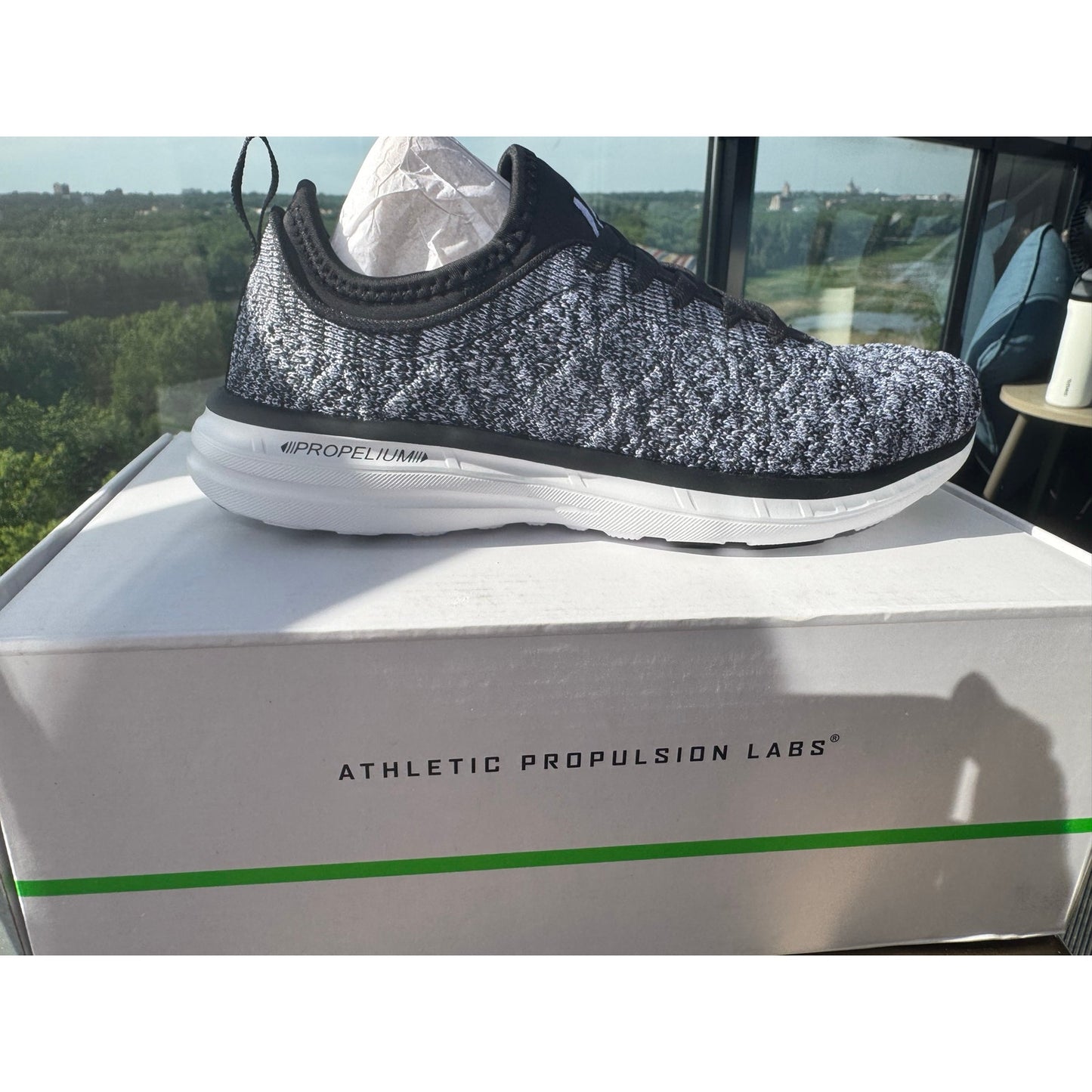 APL TechLoom Phantom W Sneakers Women's 5.5 Black White Melange NEW