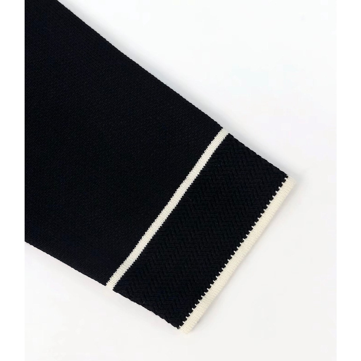Knit Mix Frenchy Black Contrast Trim Cardigan Size XL Gold Button Parisian Chic Sweater
