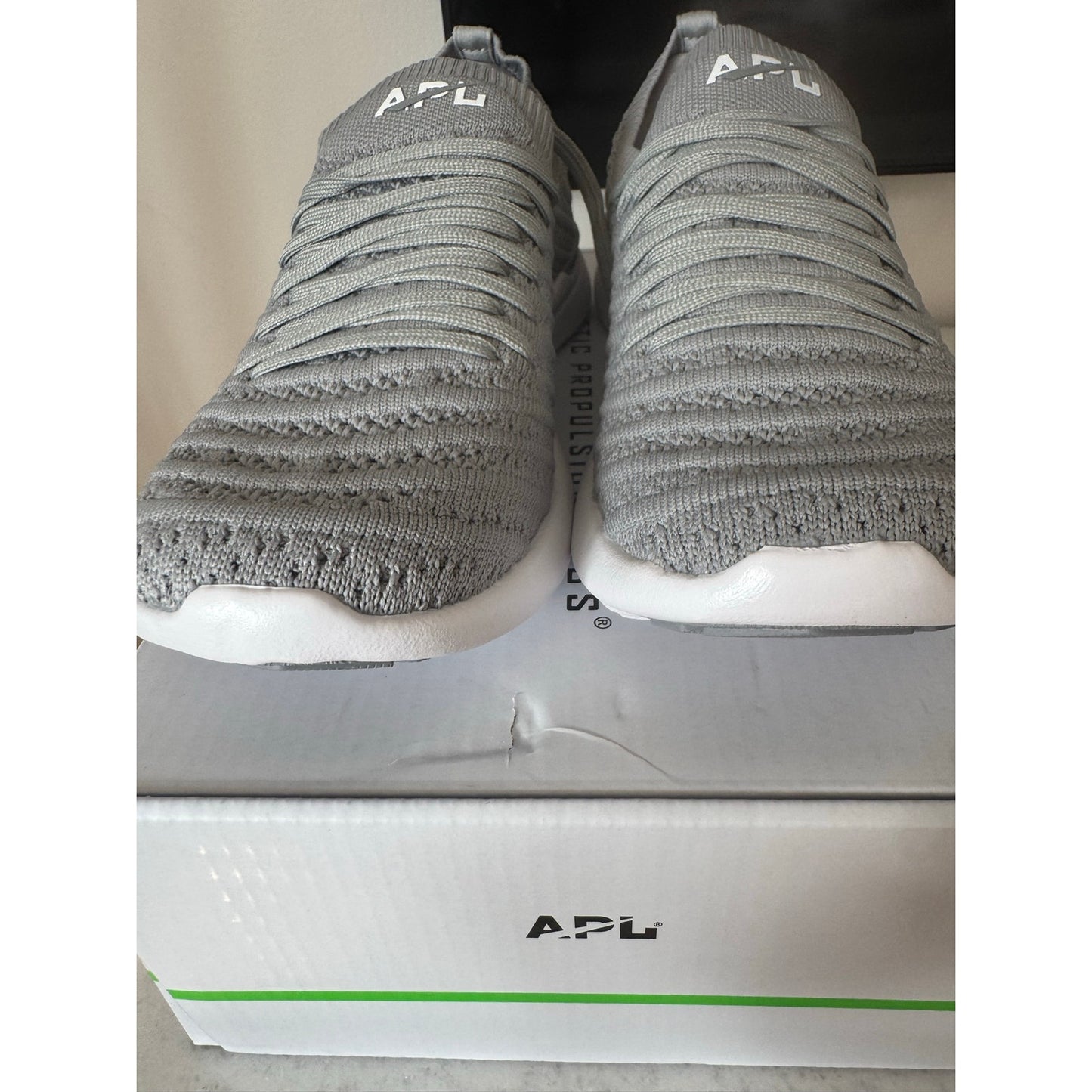 APL TechLoom Wave Sneakers Women's 5.5 Cement White NEW
