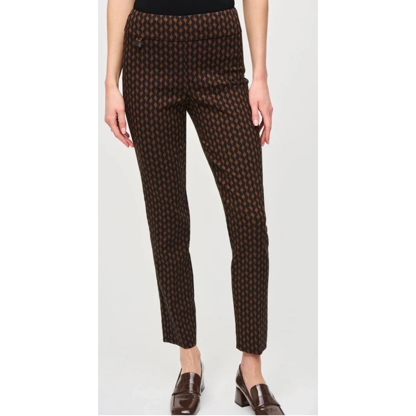 Joseph Ribkoff Jacquard Woven Slim Fit Pant | Size 4 NWOT