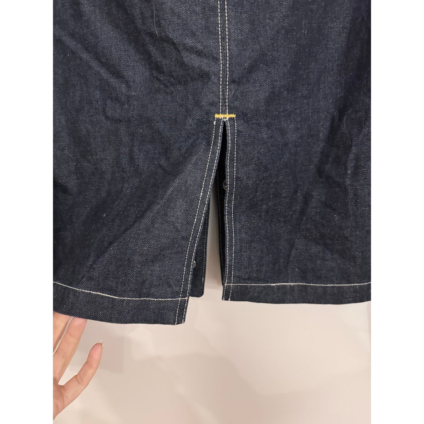 AG Adriano Goldschmied Dark Wash Denim Jacket Slit Back Designer Jean Jacket Size S NEW