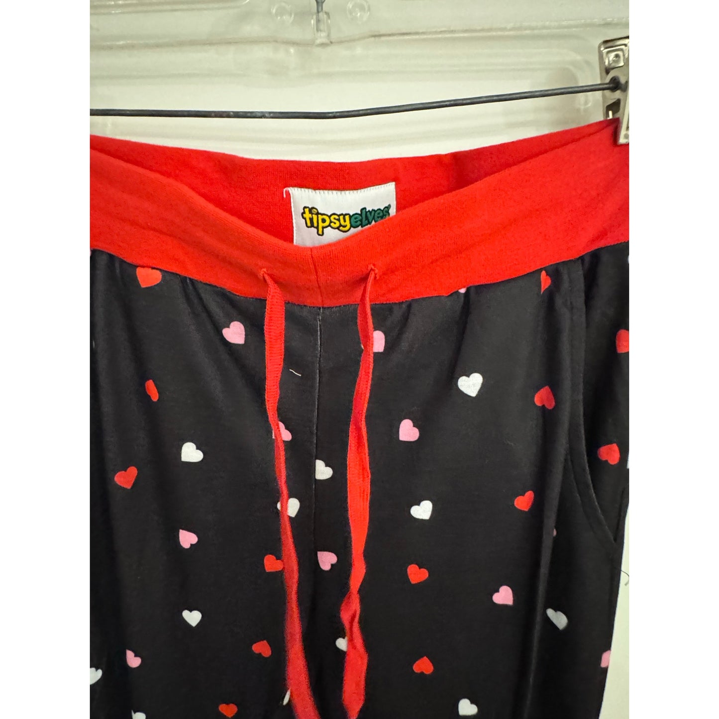 Tipsy Elves Crushing Hard Pajama Set NEW XS Heart Print Valentine Lounge Set