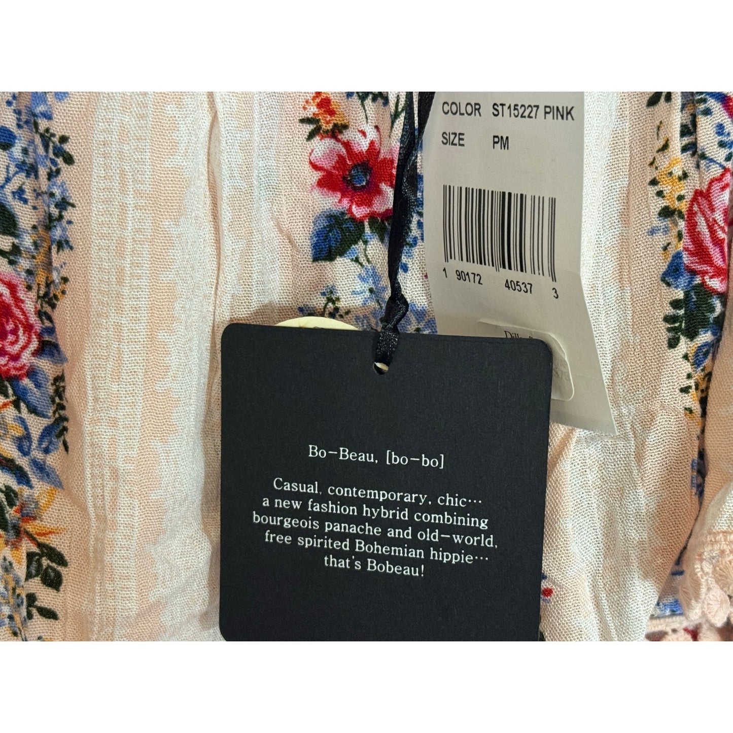 Bobeau Petite Medium Floral Boho Top NWT