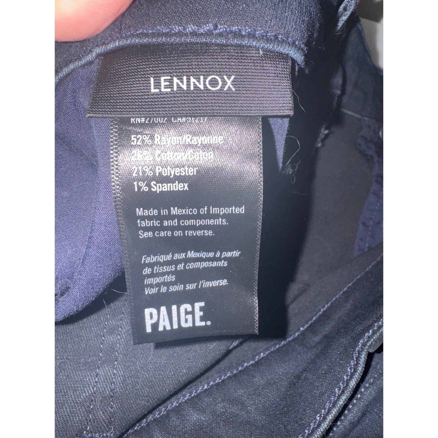 PAIGE Lennox Slim Straight Jeans Men's 32 Dark Wash Premium Denim 32x28