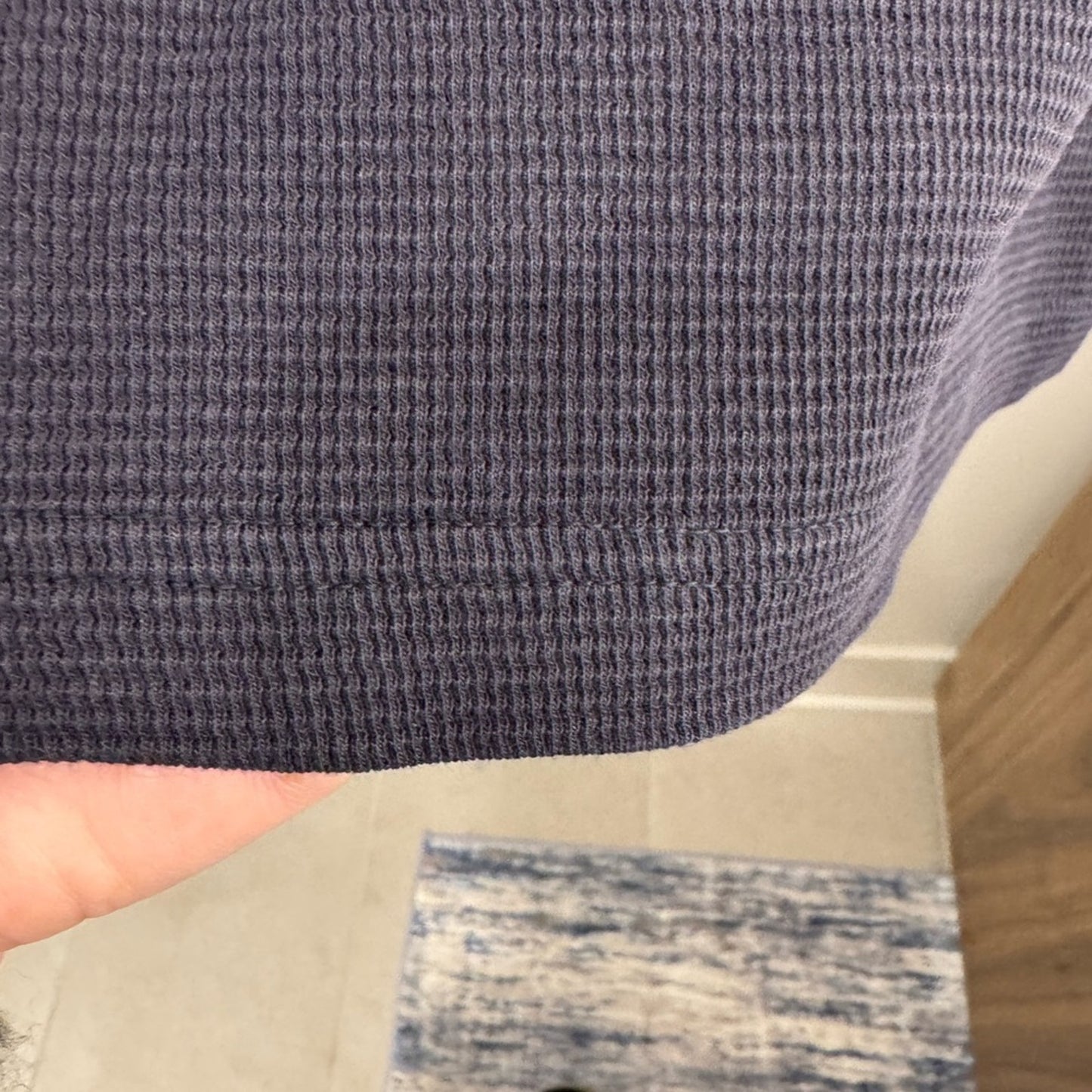 Old Ranch Men’s Waffle Knit Long Sleeve Shirt NWT | Navy | Size Small