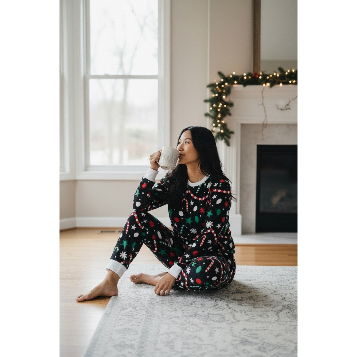 Tipsy Elves Christmas Goodies Pajama Set NEW XS Candy Cane Holiday Lounge Set