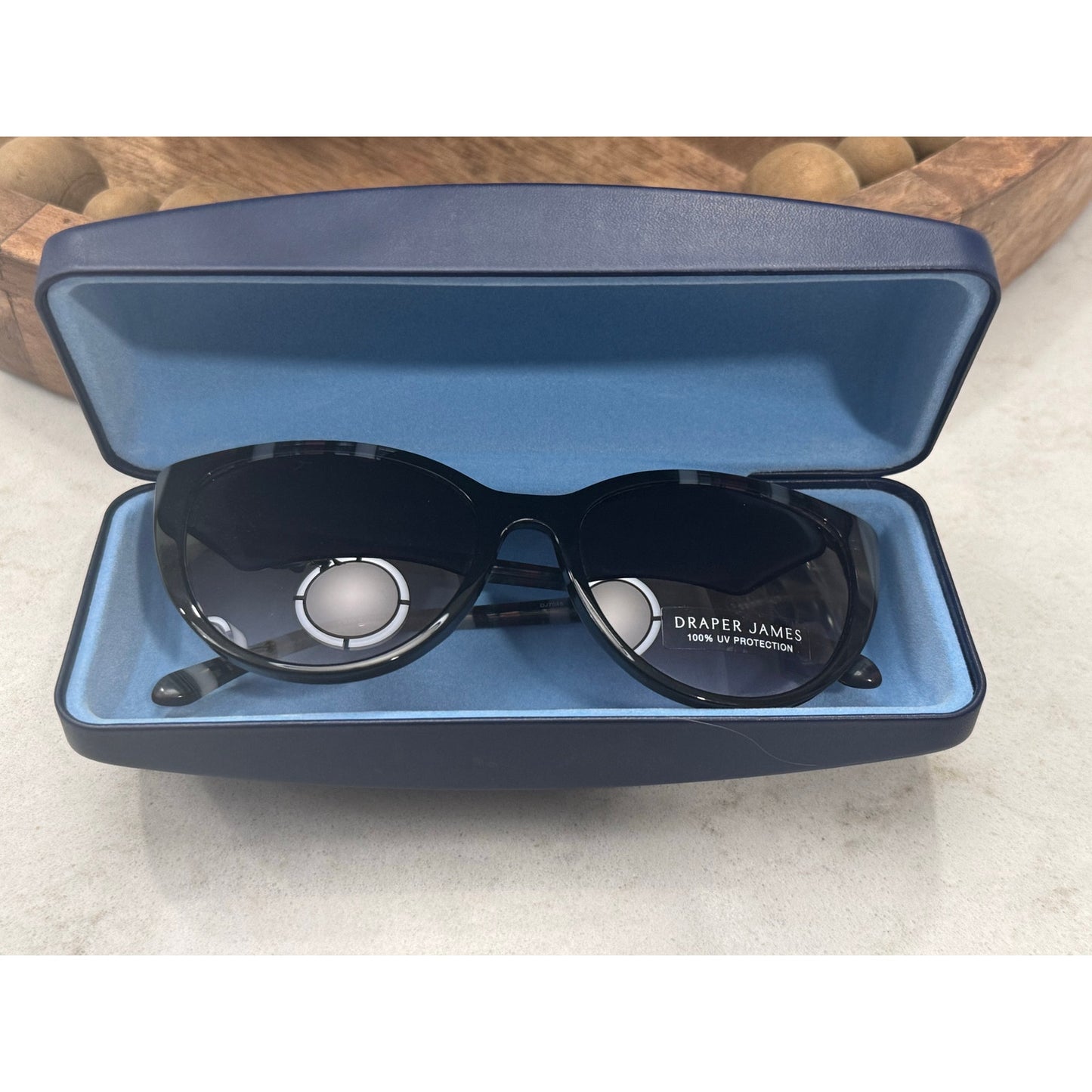 Draper James  Cat Eye Sunglasses – Black Stripe + Lenses (NWOT) DJ7045