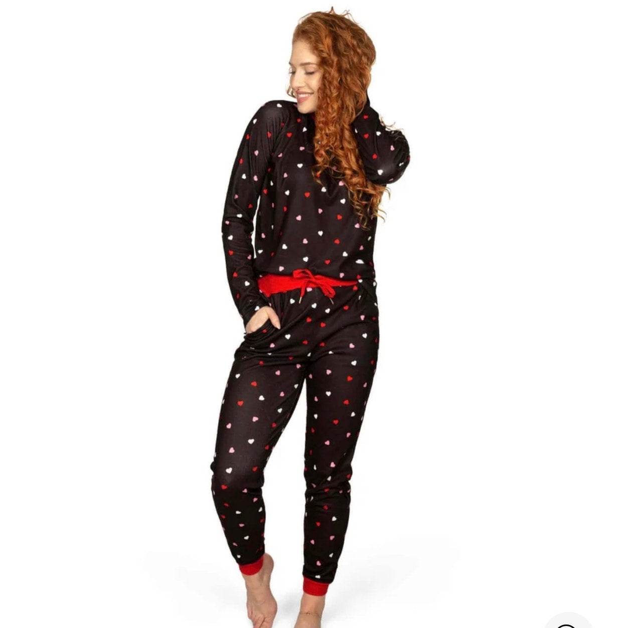 Tipsy Elves Crushing Hard Pajama Set NEW XS Heart Print Valentine Lounge Set