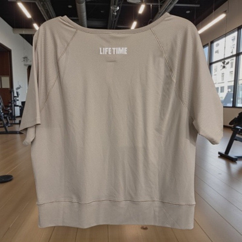LiiP Life Time Cropped Performance Tee Chalk Beige XL NEW