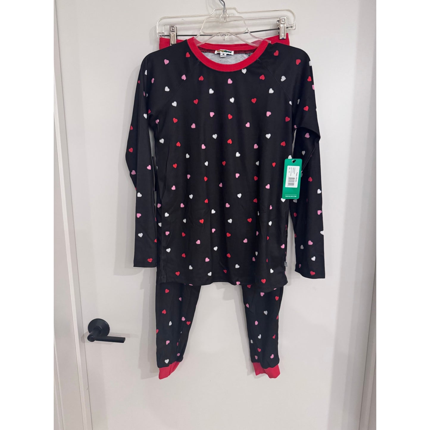 Tipsy Elves Crushing Hard Pajama Set NEW XS Heart Print Valentine Lounge Set
