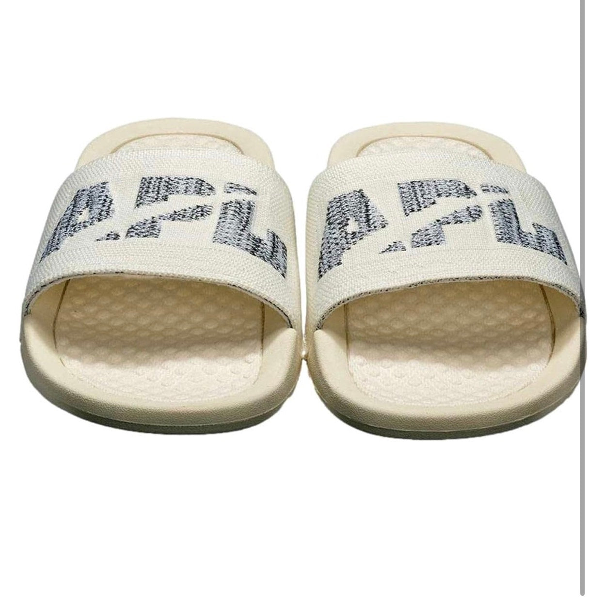 APL Women’s Big Logo Techloom Slide – Pristine/Heather Grey | Size 6 | NEW