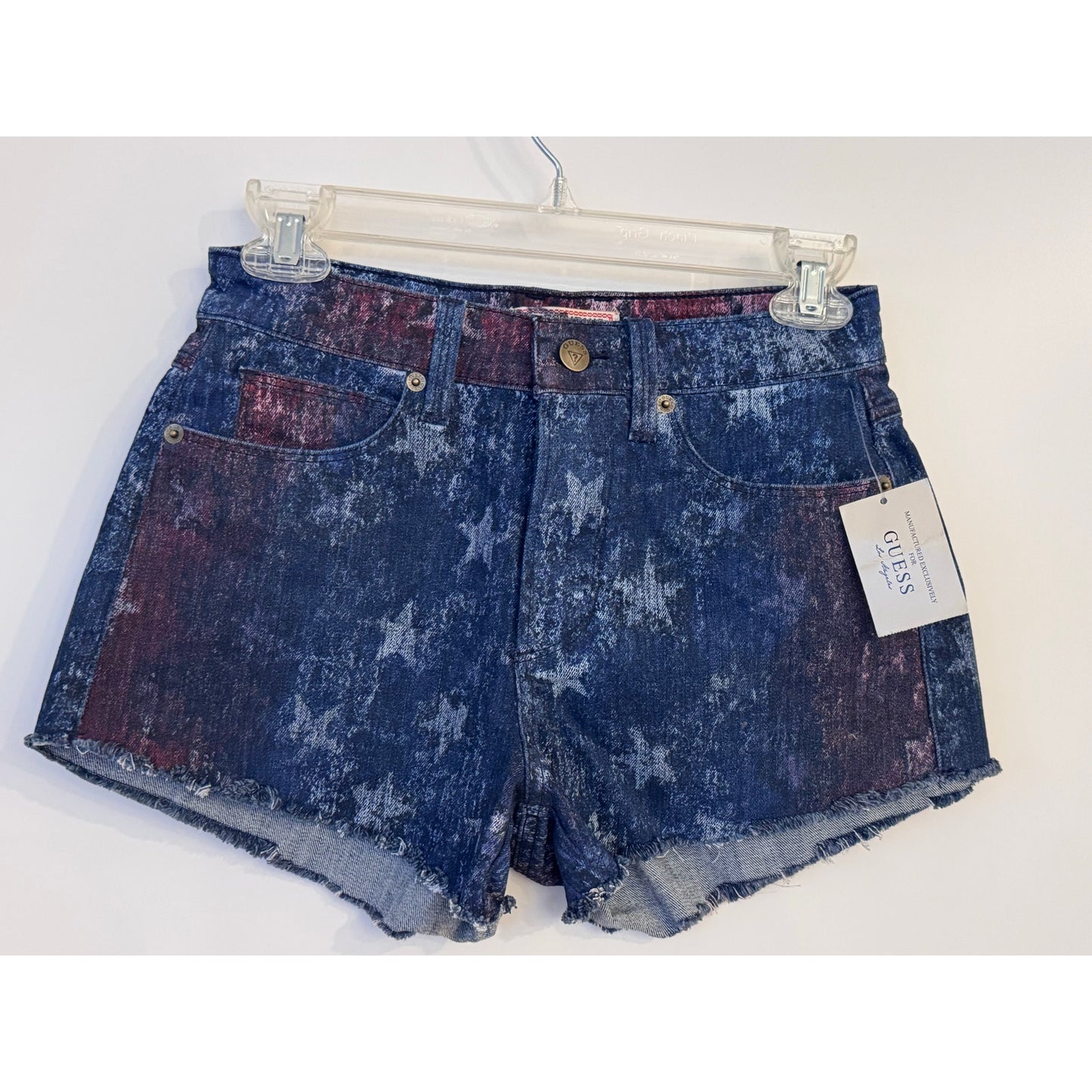 GUESS Star Print High-Rise Denim Shorts – NWT – Size 25