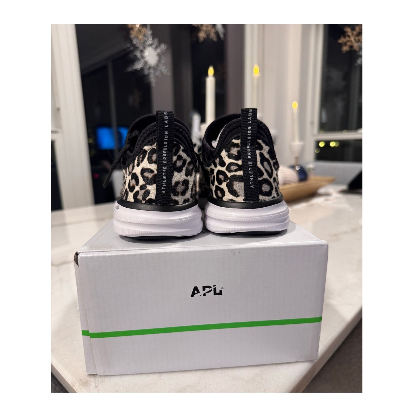 APL Women’s Iconic Phantom Sneakers – Leopard Print | Size 5.5 NEW