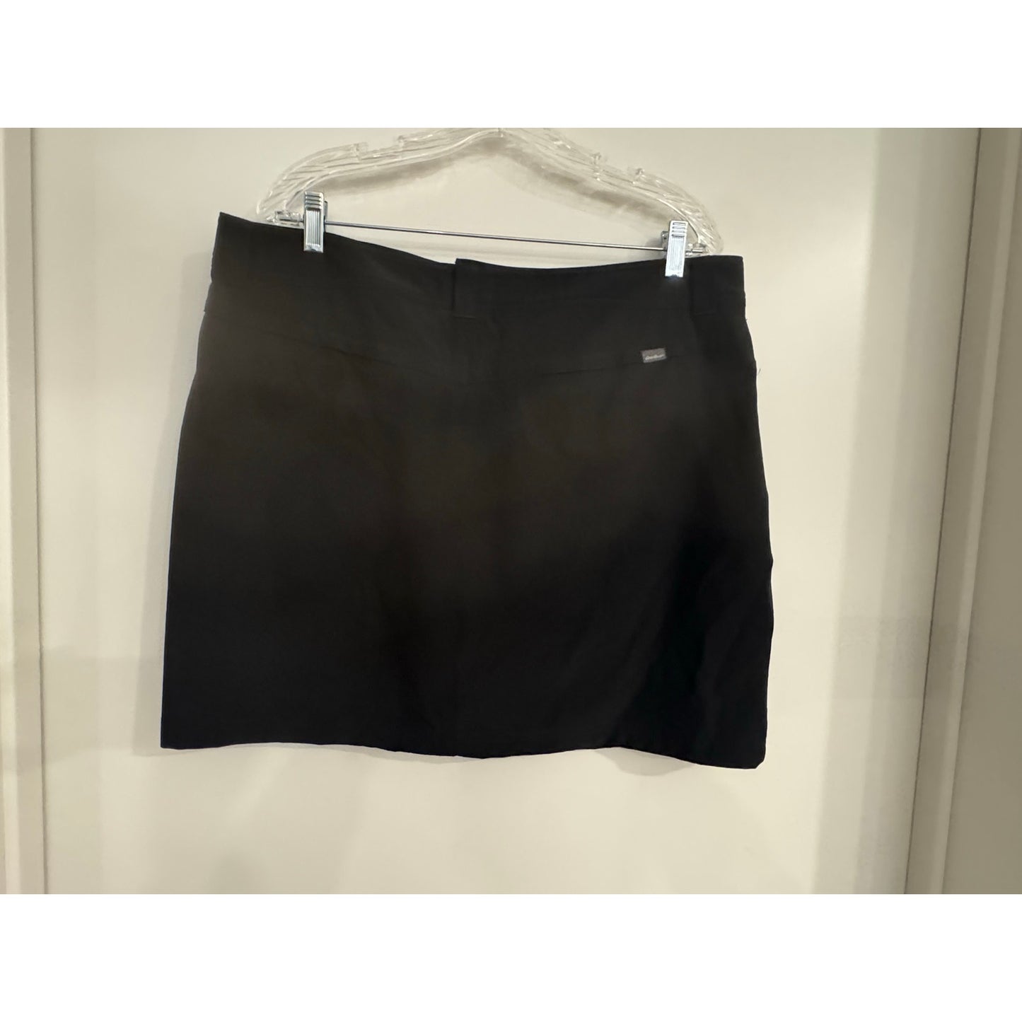 Eddie Bauer Adventurer 2.0 Skort Black Size 16 UPF 50 Stretch Golf Hiking Trave