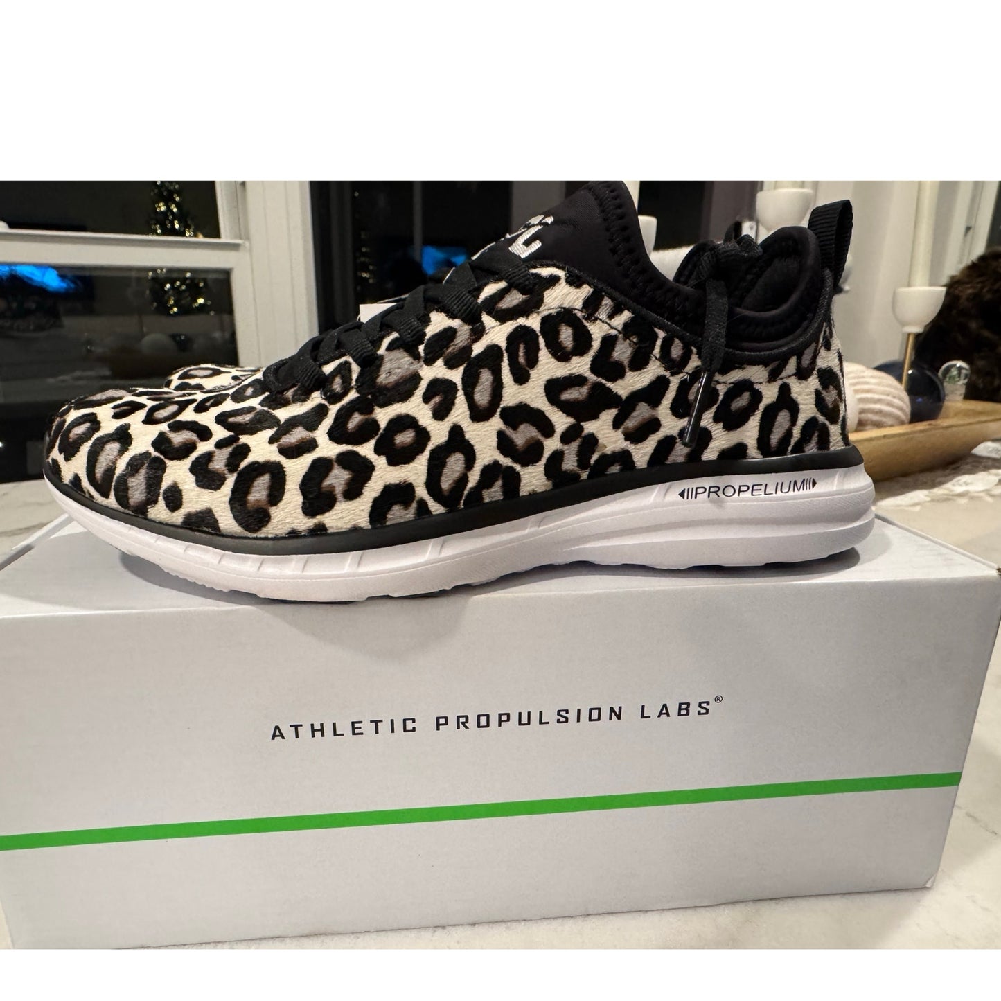 APL Women’s Iconic Phantom Sneakers – Leopard Print | Size 5.5 NEW