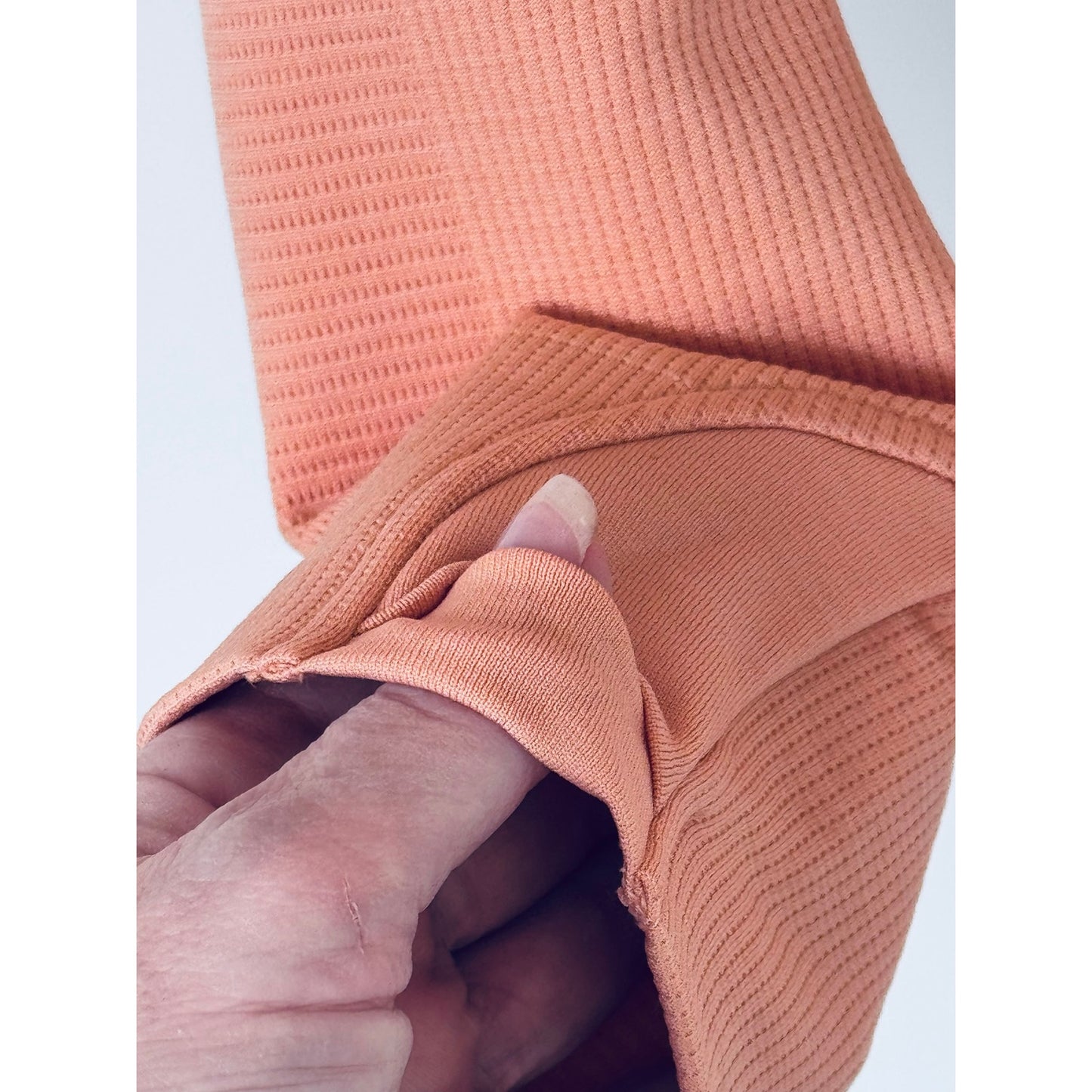 Rhone Breakaway Seamless 1/4 Zip Orange Haze NEW Size Large Cropped Athletic Top