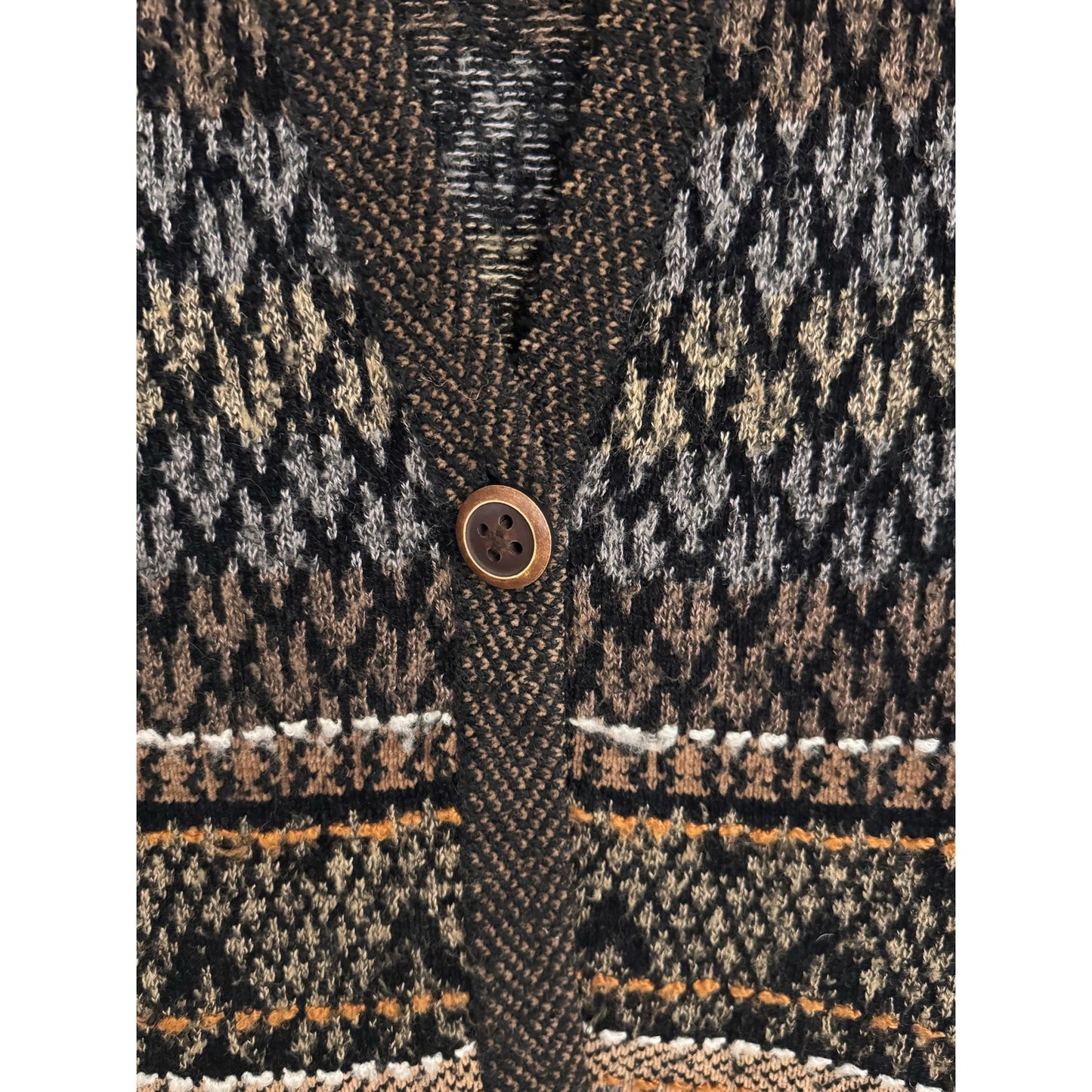 Coldwater Creek Patterned Knit Sweater Vest / Short Sleeve Cardigan | Medium