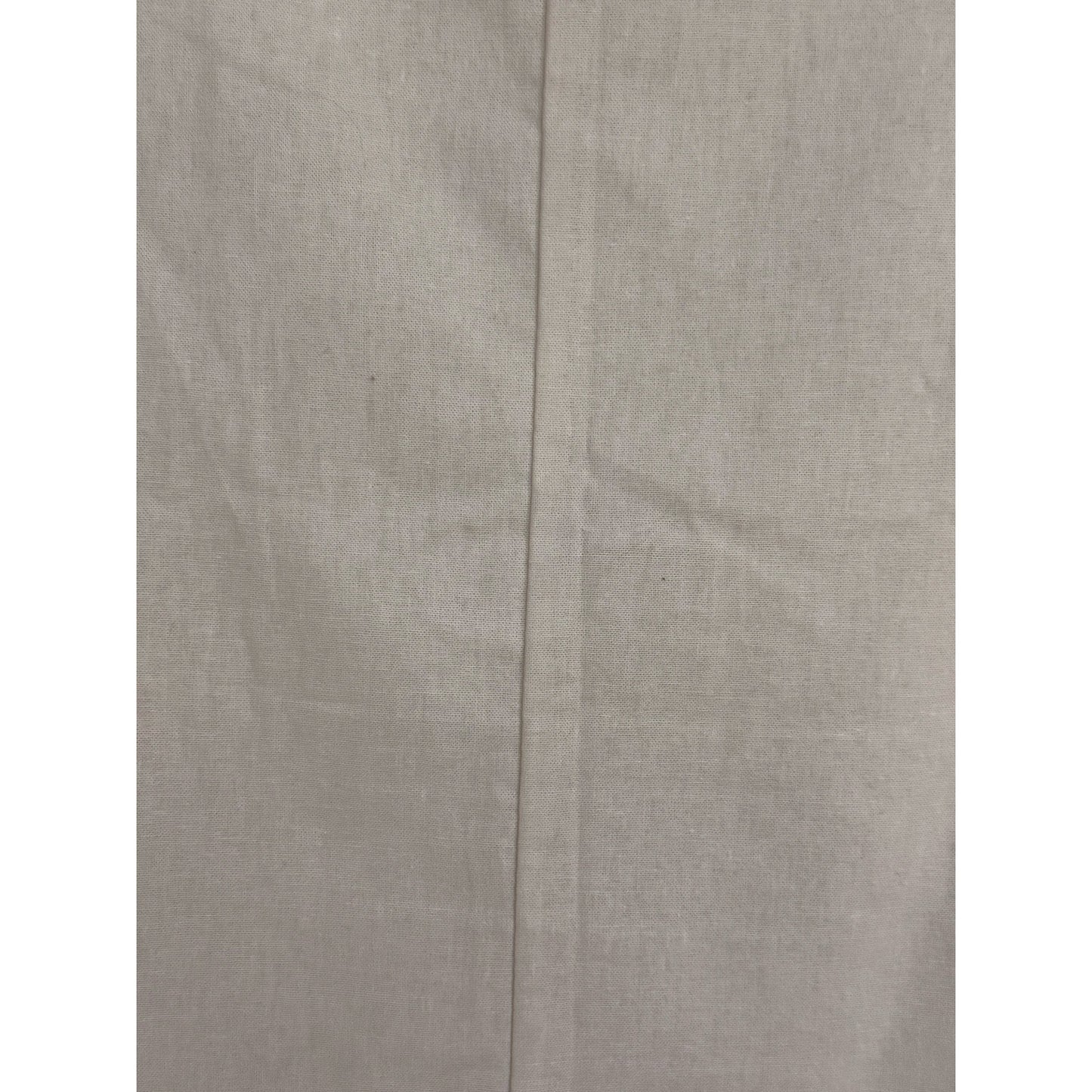 Linen Boxy Top Neutral High Low Hem Minimalist Large NEW