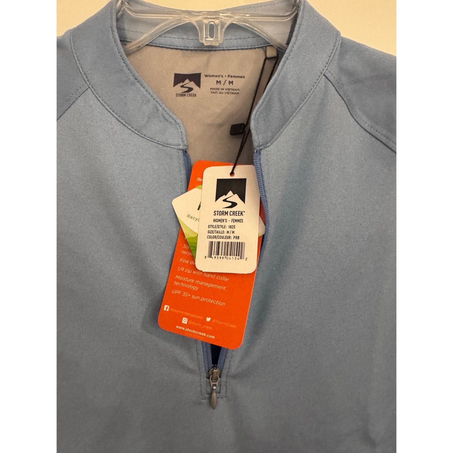Storm Creek Visionary II Solid Short Sleeve Polo – Size Medium - Blue NEW