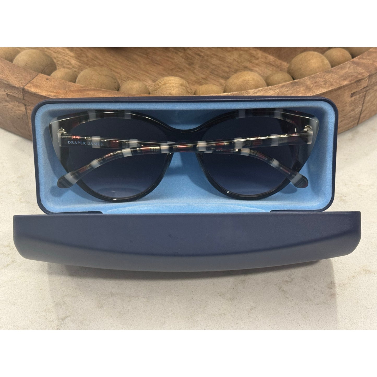 Draper James  Cat Eye Sunglasses – Black Stripe + Lenses (NWOT) DJ7045