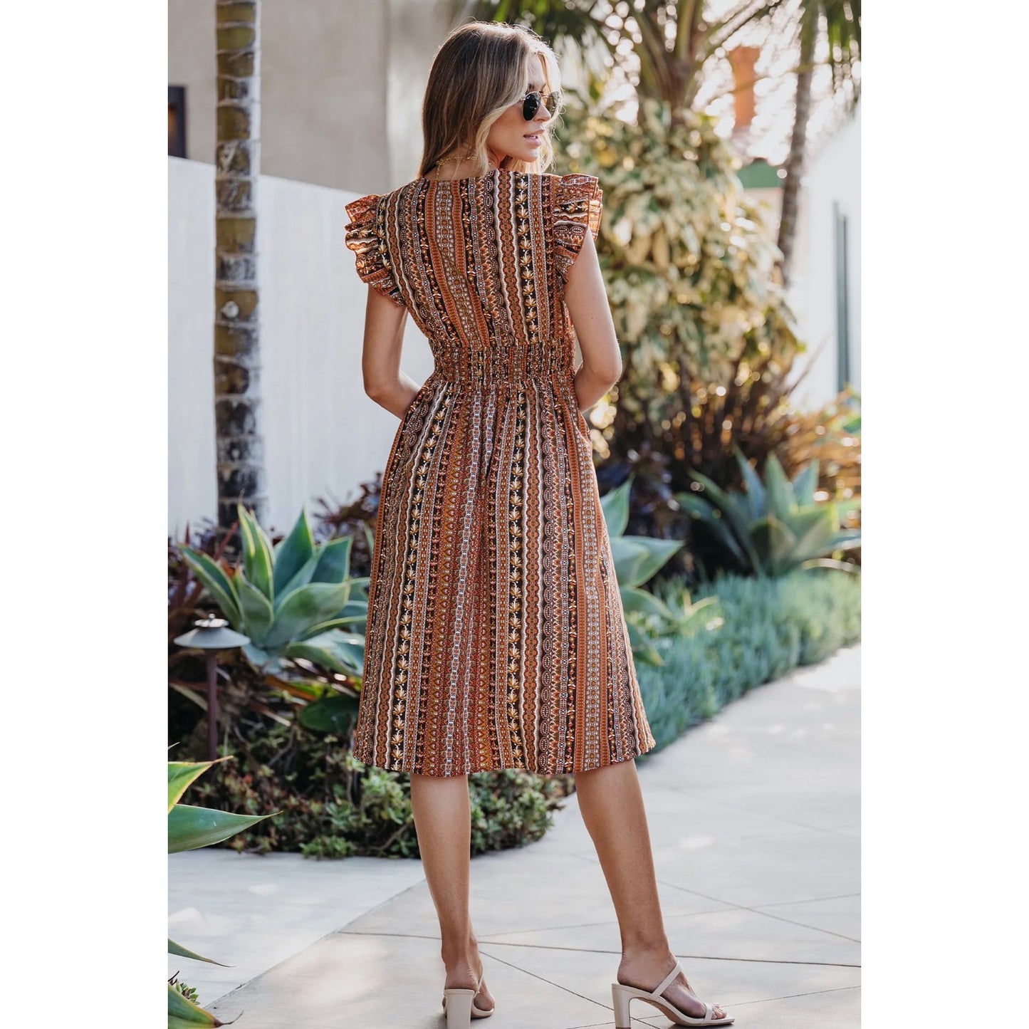 Cupshe Romantic Boho Flutter Sleeve Midi Dress (NWT) | Medium