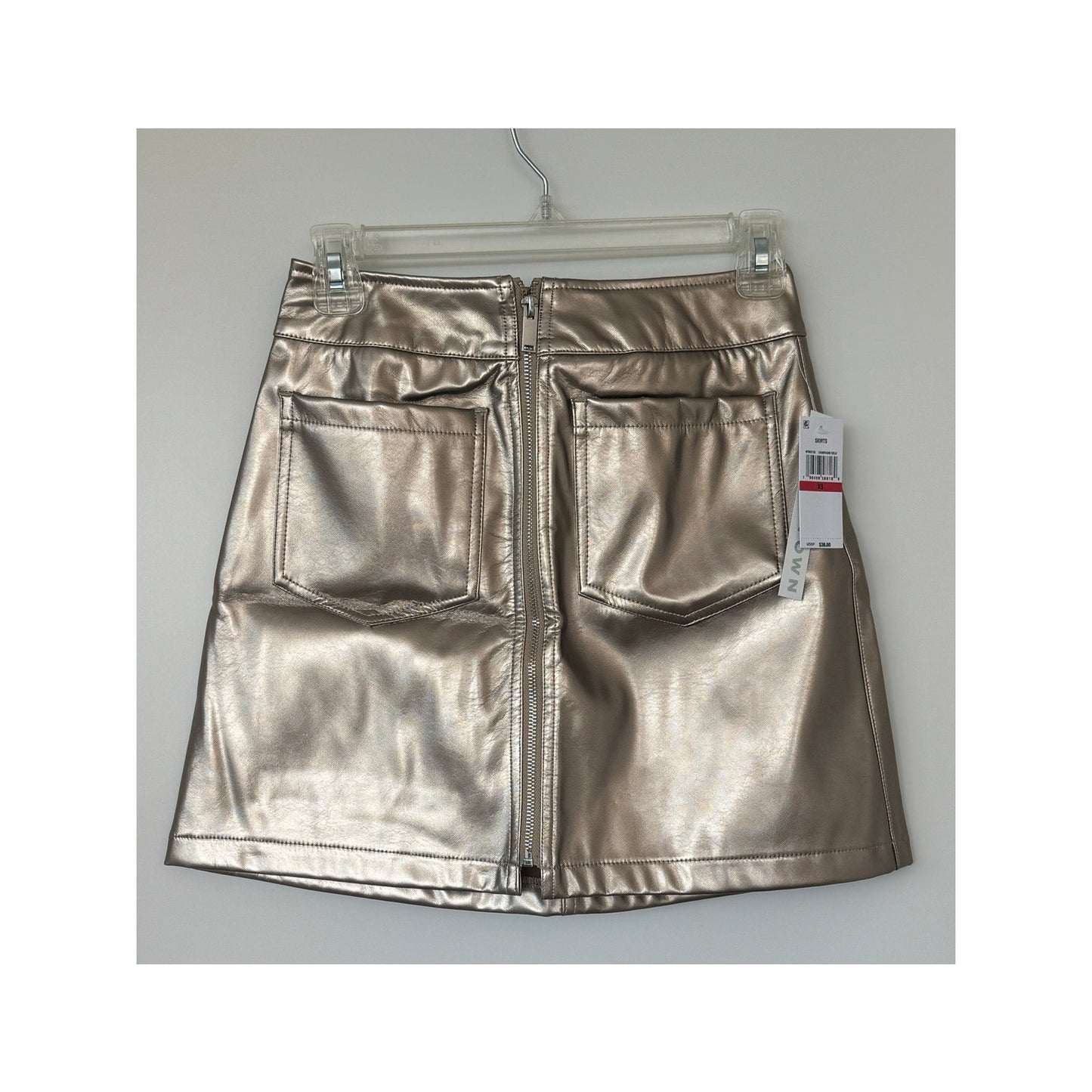 Tinseltown Metallic Mini Skirt | Champagne Gold | XS NWT
