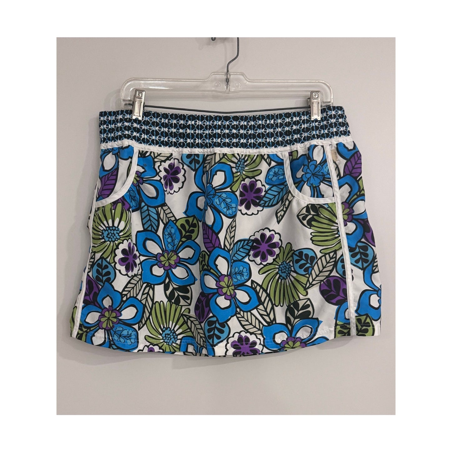 Athleta Women’s Floral Print Boogie Board Swim Skirt | Size Large