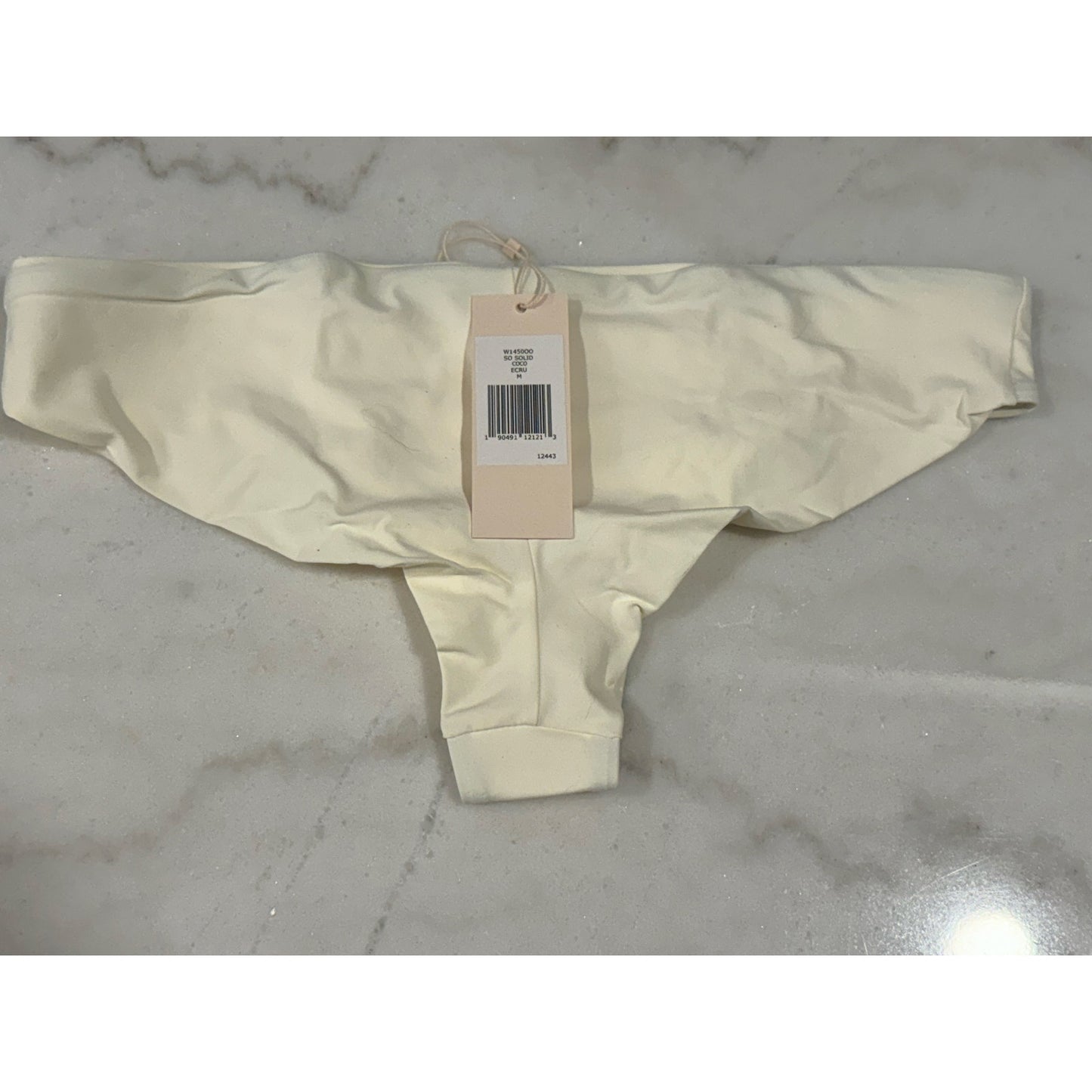 Eberjey So Solid Coco Bikini Bottom – ECRU – Size Medium NWT