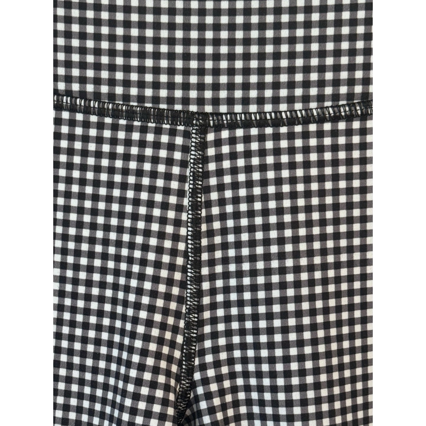 Rhone Revive Printed 7/8 Legging Black Gingham Size Large High Rise NWT