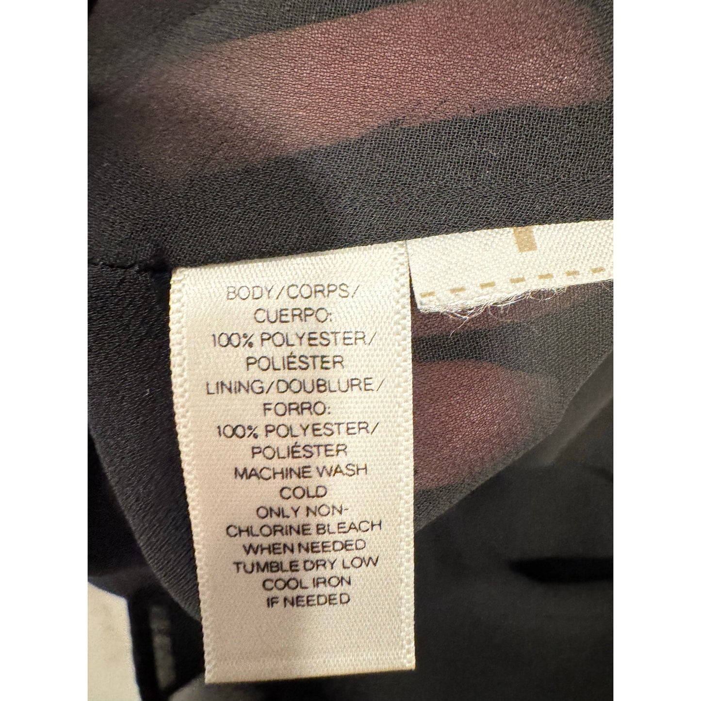 LOFT Black Racerback Tank Top | Size Large | Flowy Chiffon Blouse