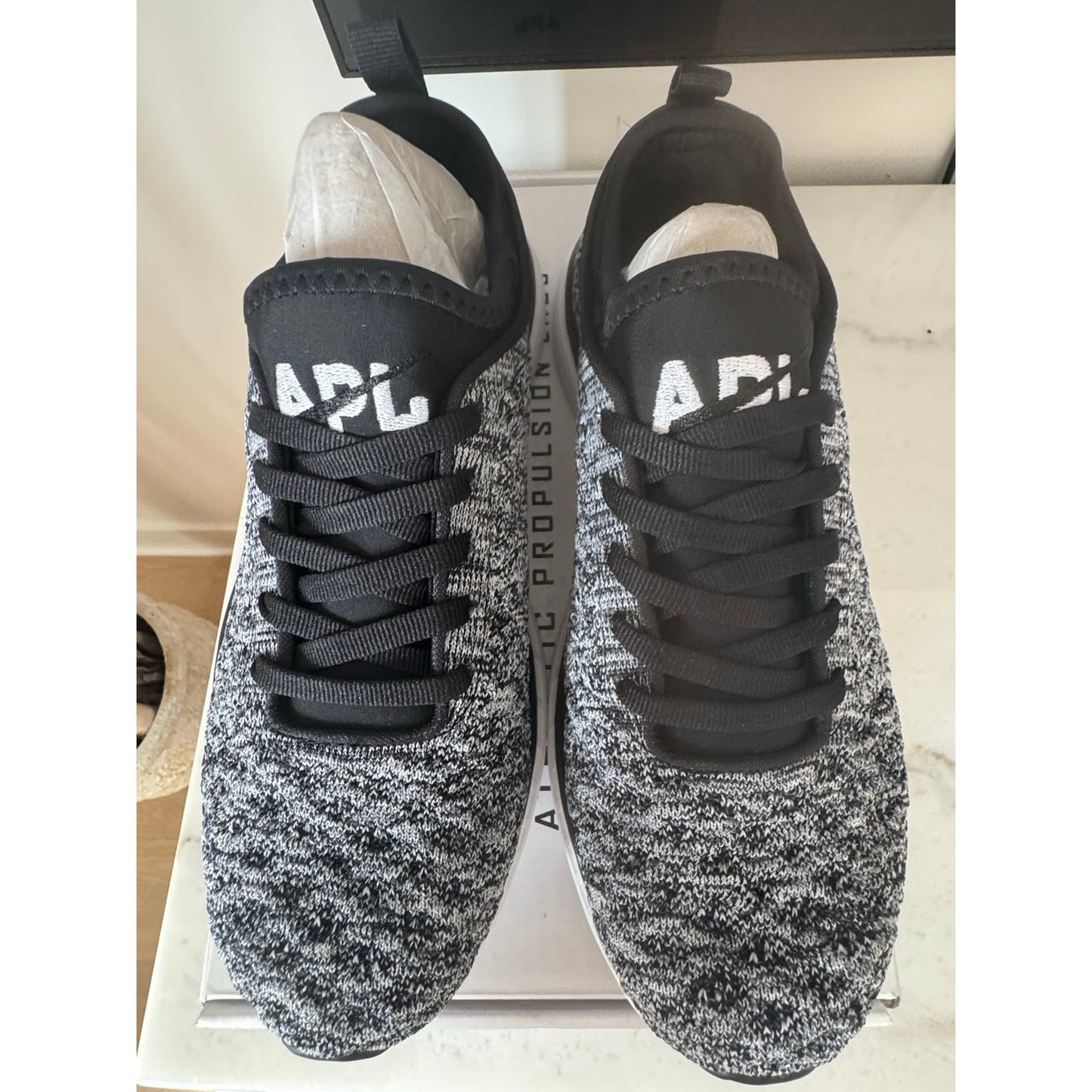 APL TechLoom Phantom W Sneakers Women's 5.5 Black White Melange NEW