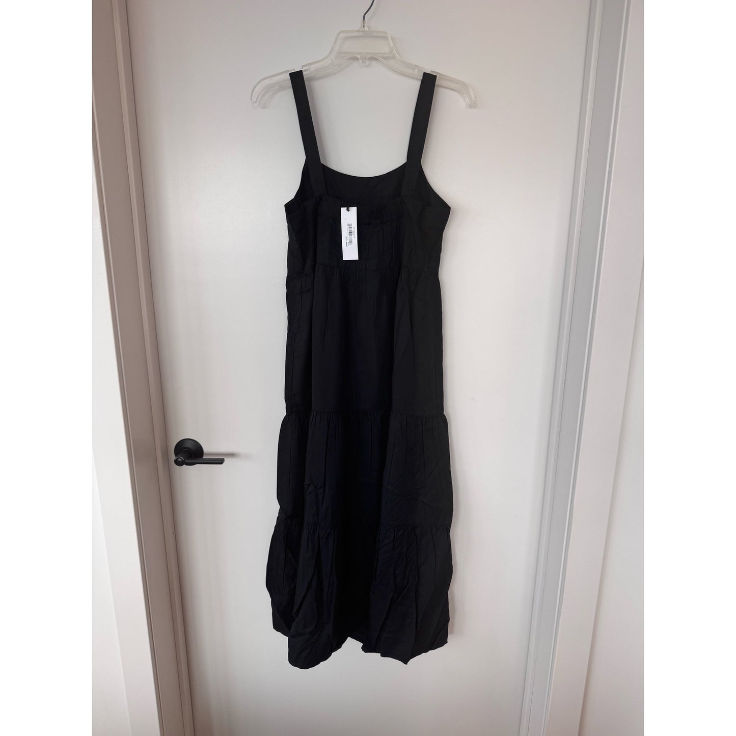 The Drop — Black Britt Tiered Maxi Tent Dress — NEW — Size Small
