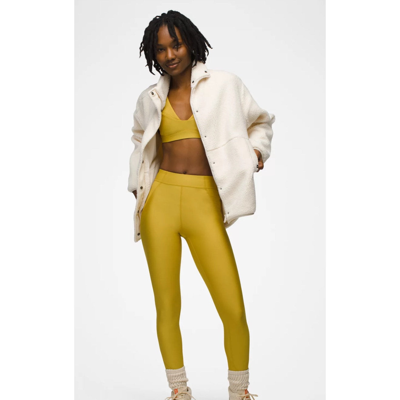prAna Sculpt™ Send Off Legging in Golden Leaf | Size Large NWT