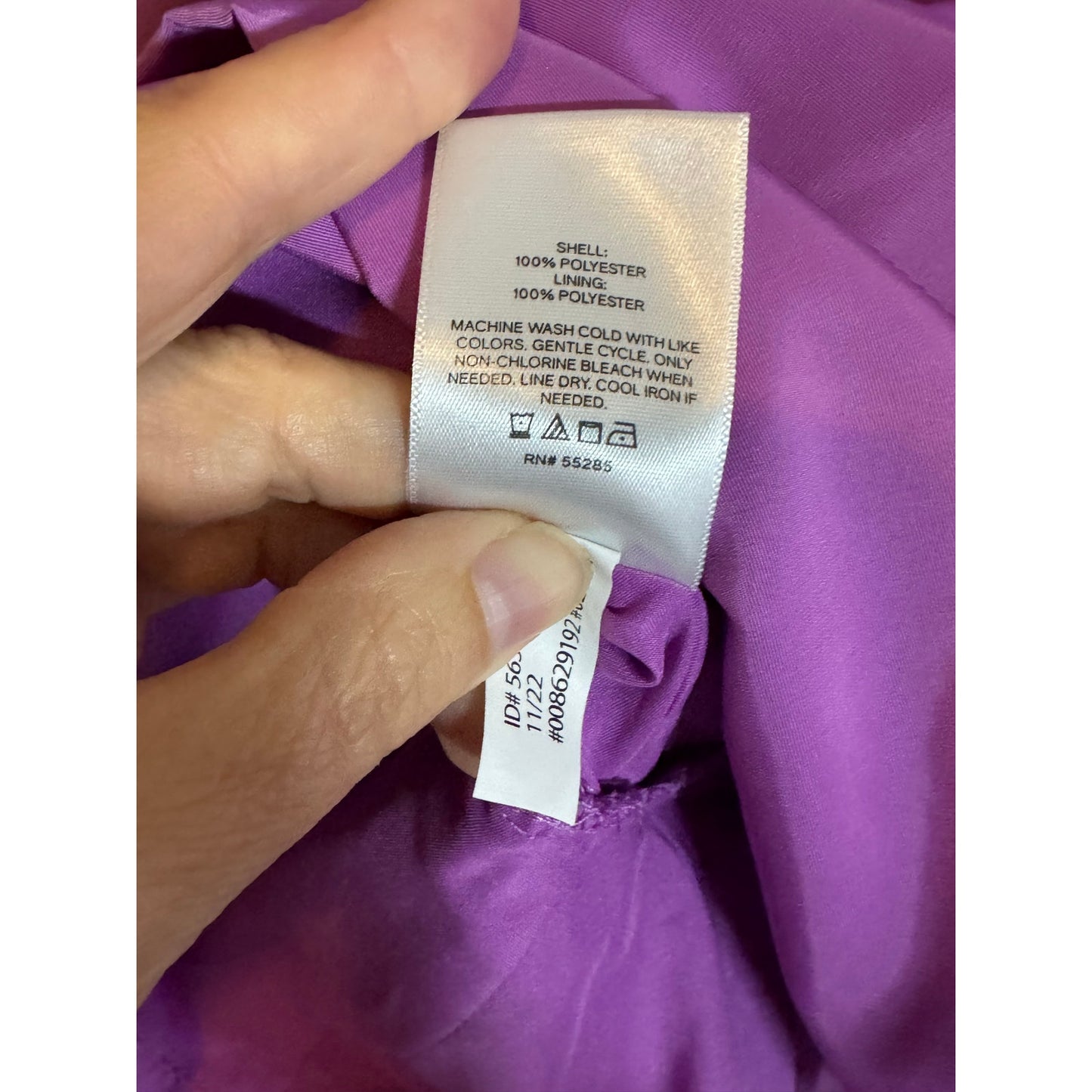 Express Purple Ruffle Sleeve Peplum Top – Size S
