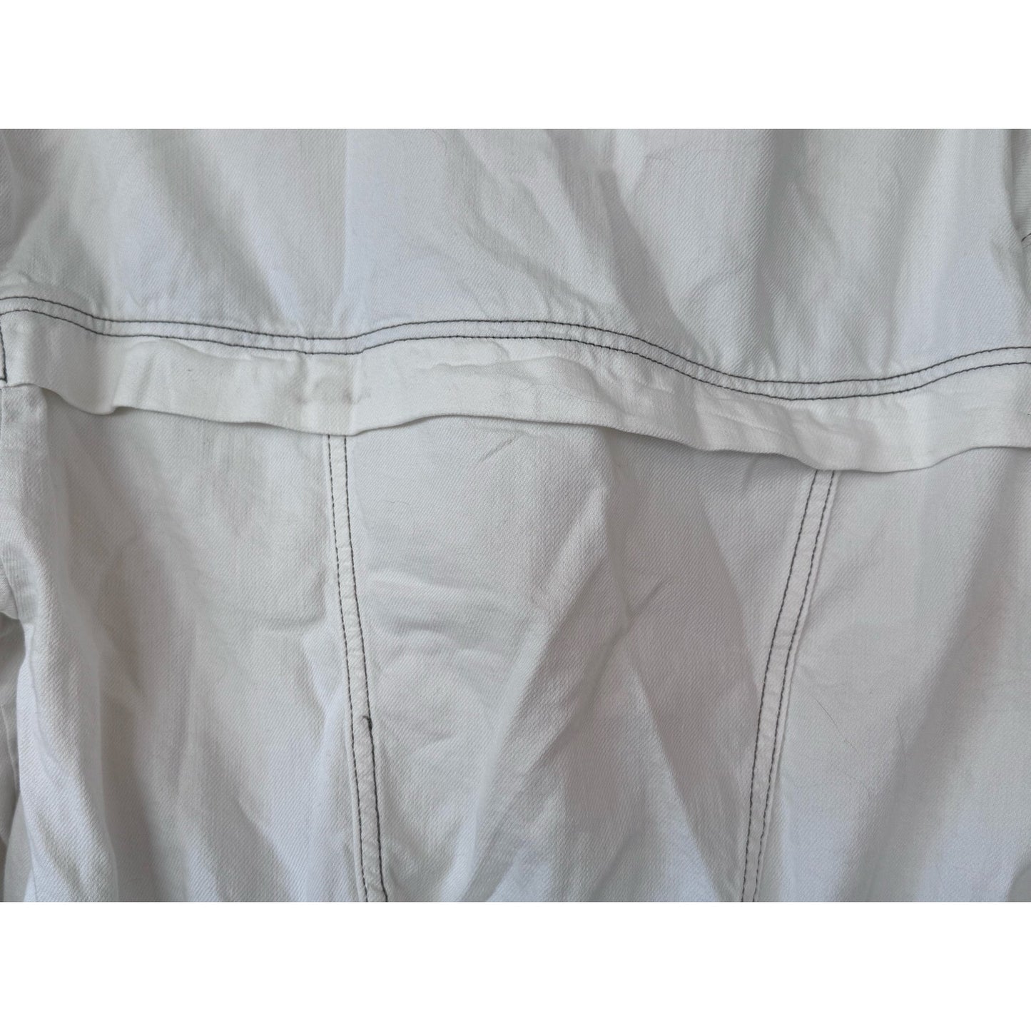 We The Free Pilcro Cropped Bomber Jacket White Asymmetrical Zip Medium NEW