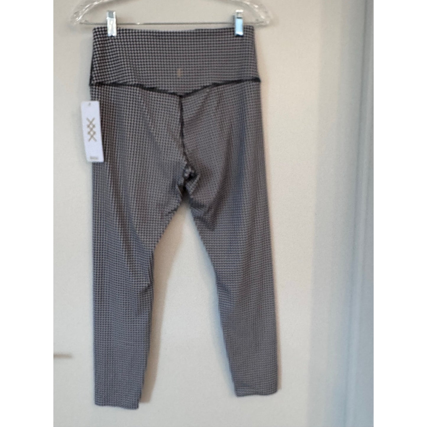 Rhone Revive Printed 7/8 Legging Black Gingham Size Large High Rise NWT