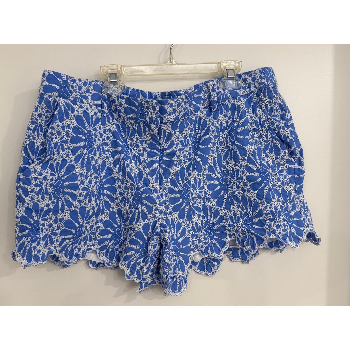 LOFT Riviera Embroidered Eyelet Shorts – Size 12 – NEW