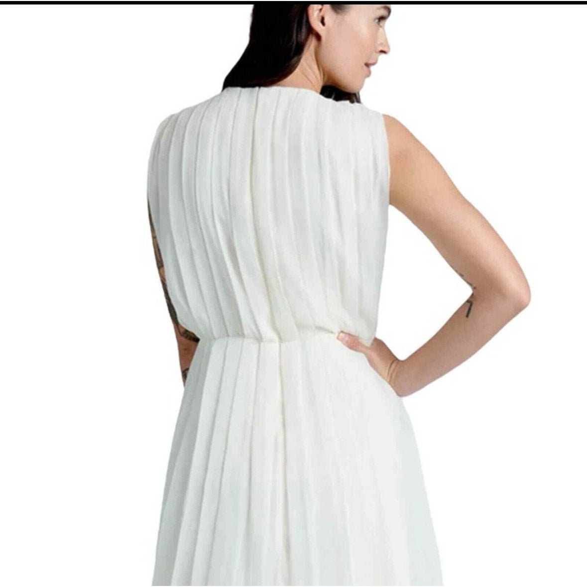 ModCloth “The Pleat-est Things” Mini Dress – Ivory | Size Medium | NEW