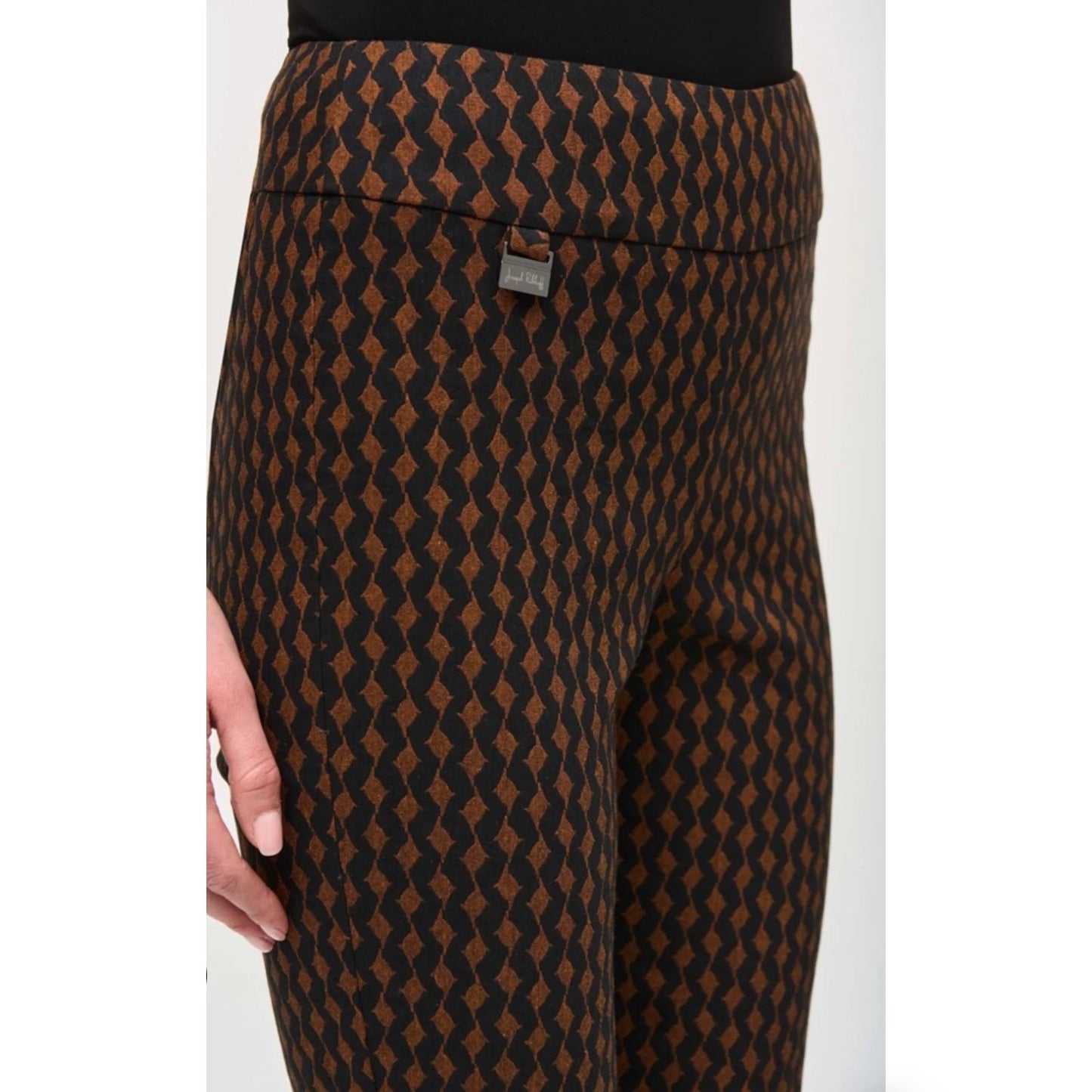 Joseph Ribkoff Jacquard Woven Slim Fit Pant | Size 4 NWOT