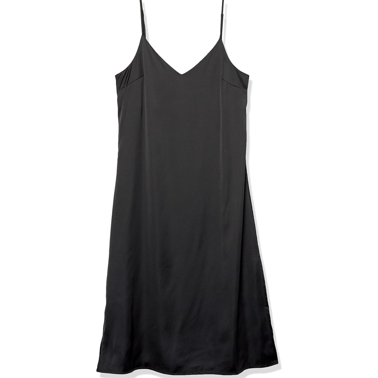 The Drop ANA Black Midi Slip Dress | NEW | Size Medium