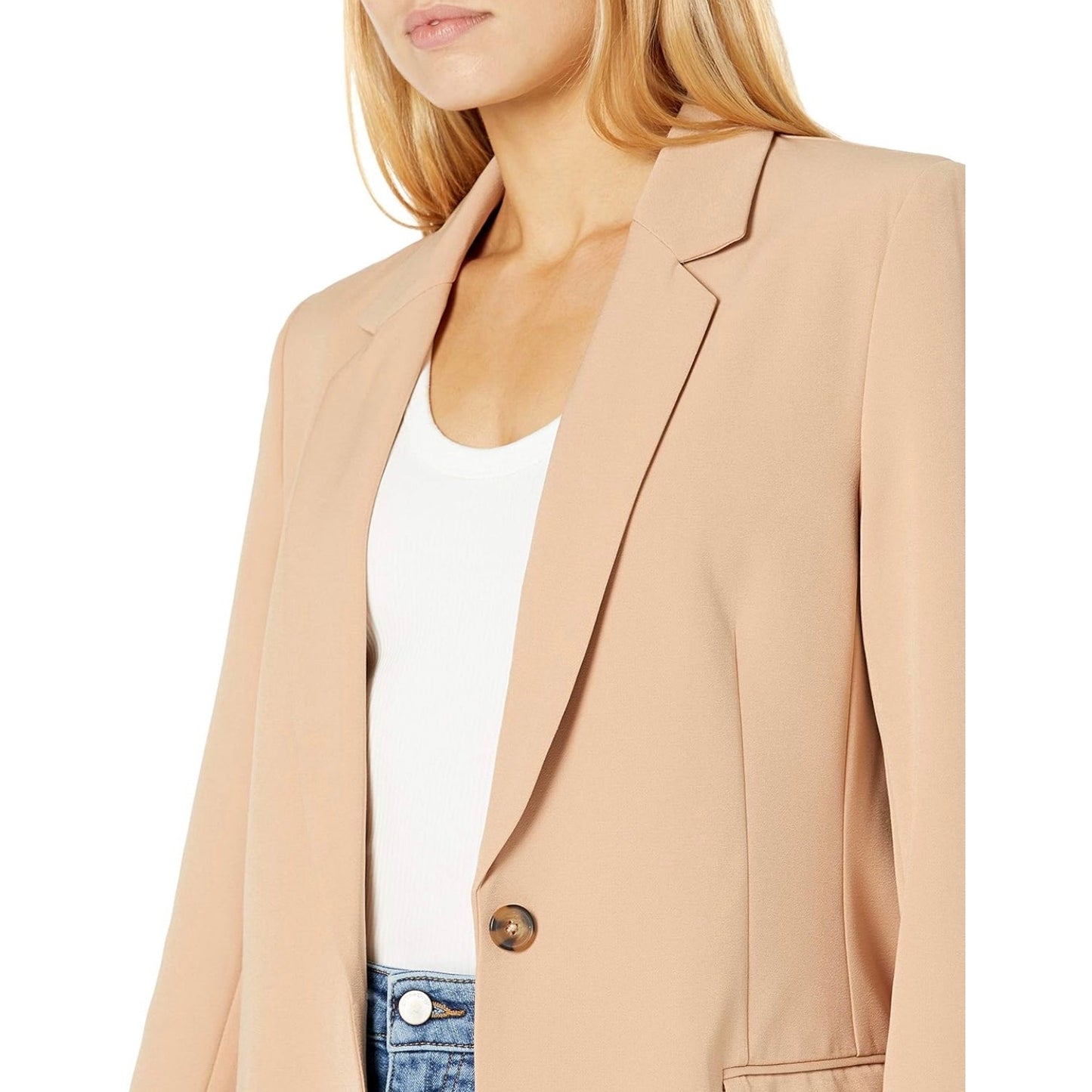 The Drop — Blake Long Blazer (Praline) — NEW — Size 3X