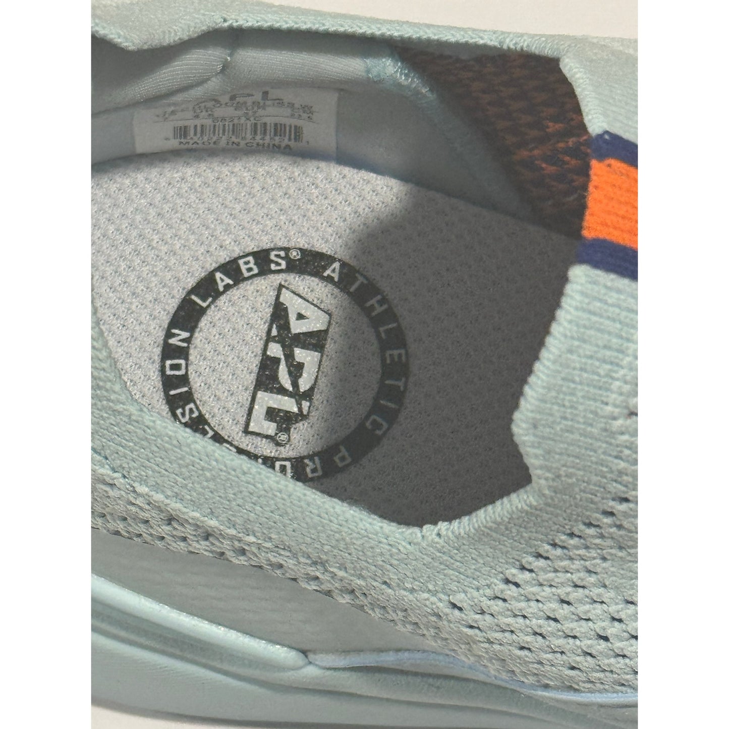 APL TechLoom Bliss Sneakers - Gulf Blue / Orange Racer - Size 7 / EUR 37 NEW