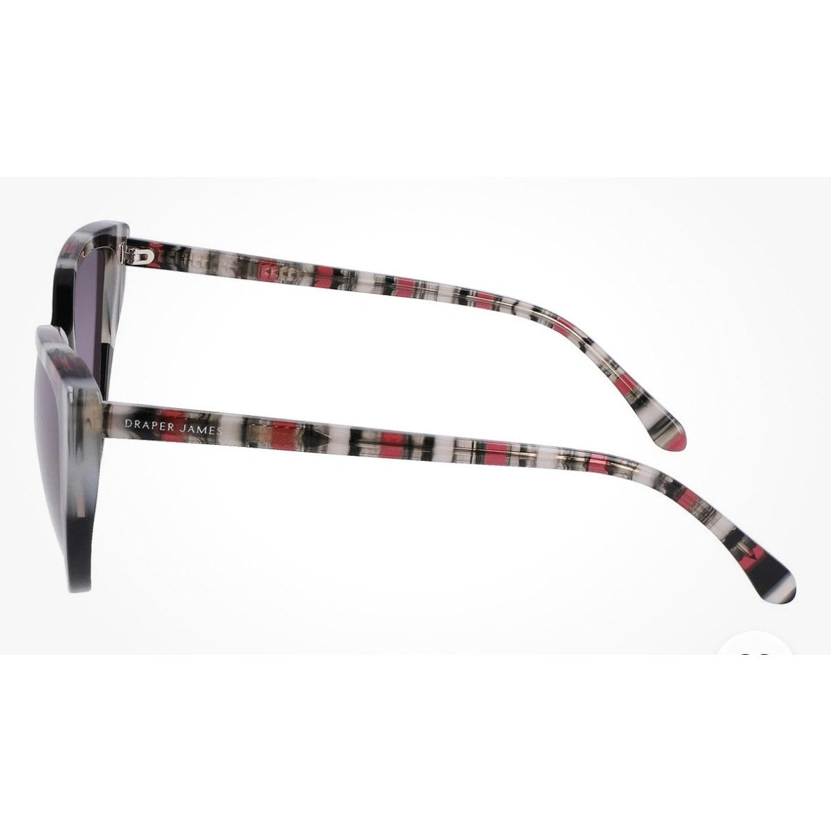 Draper James  Cat Eye Sunglasses – Black Stripe + Lenses (NWOT) DJ7045
