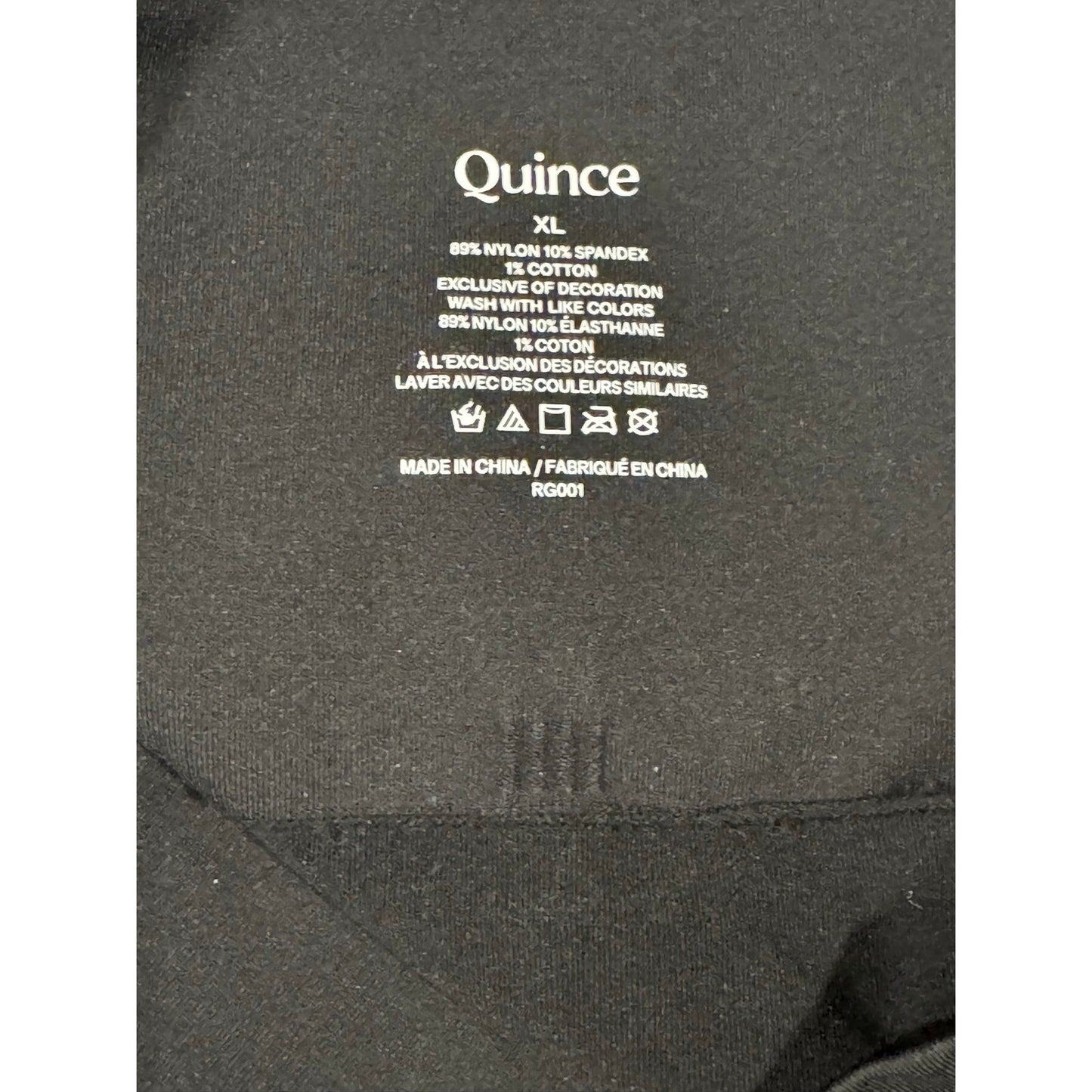Quince Shaping High-Waisted Thong 3-Pack XL Black Seamless Compression NEW