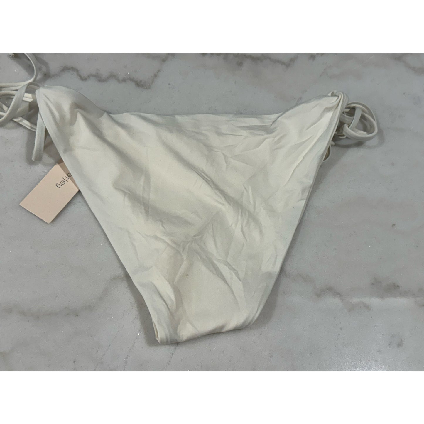 Eberjey So Solid Moderate Bikini Bottom – Ecru – Size Medium NWT