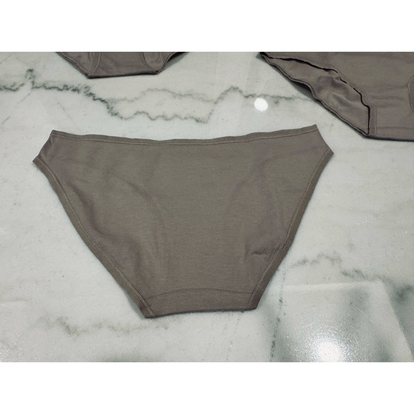 Quince Organic Cotton Bikini Underwear 6-Pack XS Nude/Beige NEW Soft Stretch