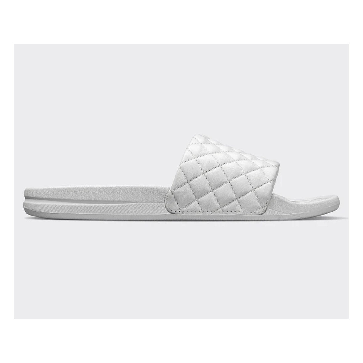 APL Lusso Slide Ivory Quilted Nappa Leather Slides Women’s Size 6 NEW