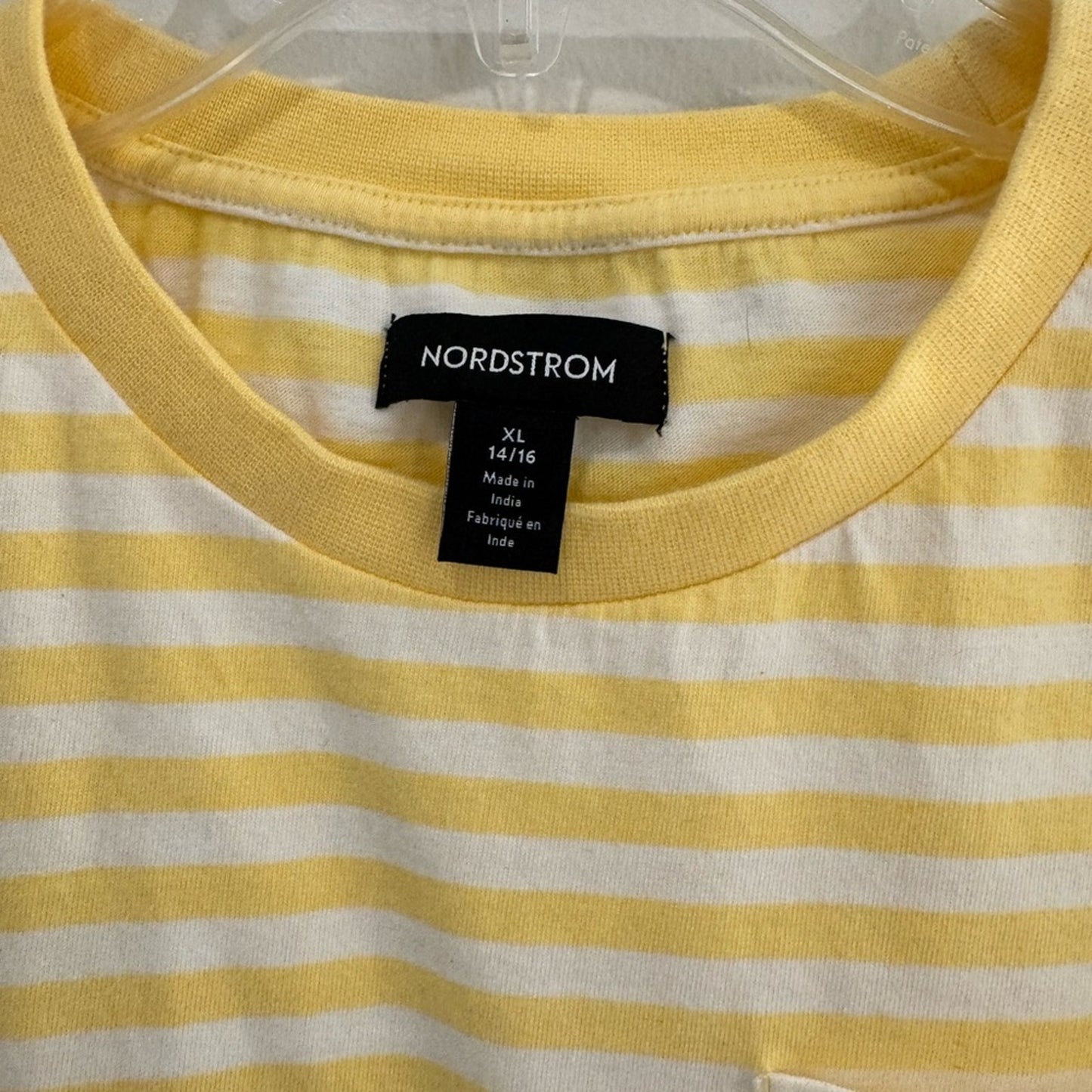 Nordstrom Yellow Cloud-White Stripe Shirt – Size XL (14/16) NWT