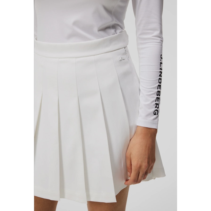 J.Lindeberg Adina Pleated Golf Skirt XL White Includes Matching Shorts NEW