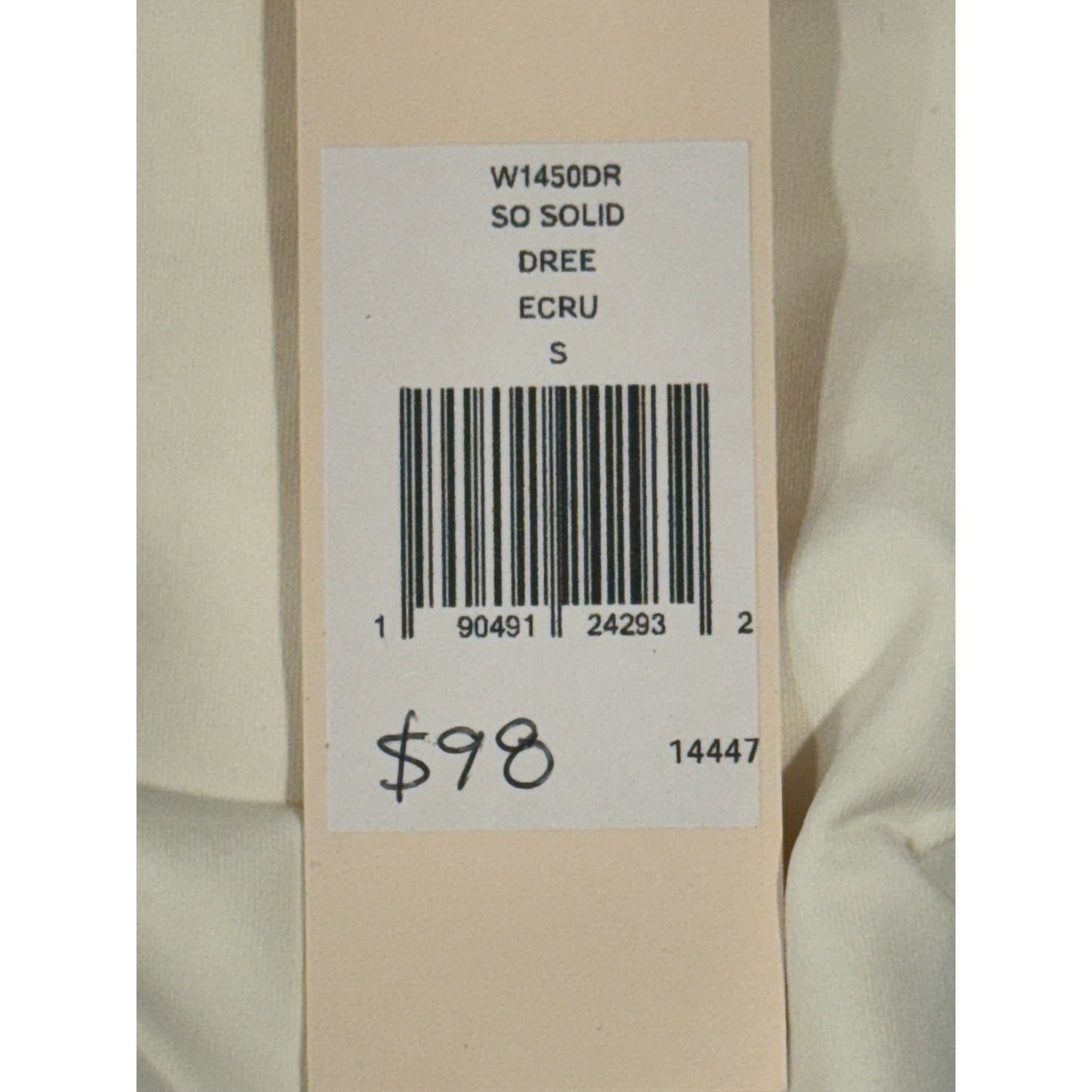 Eberjey So Solid Dree Bikini Bottom – ECRU – Size Small NWT